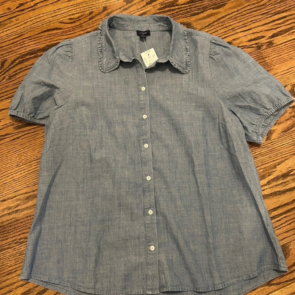 J. Crew Chambray Button-Up Shirt
